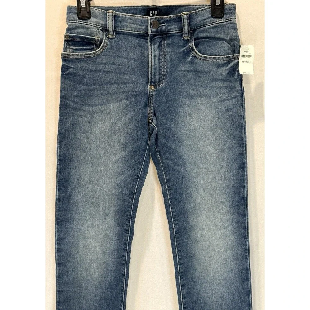 Gap Kids Girls Jeans Size 14 Regular Stretch Slim Medium Wash Denim NWT